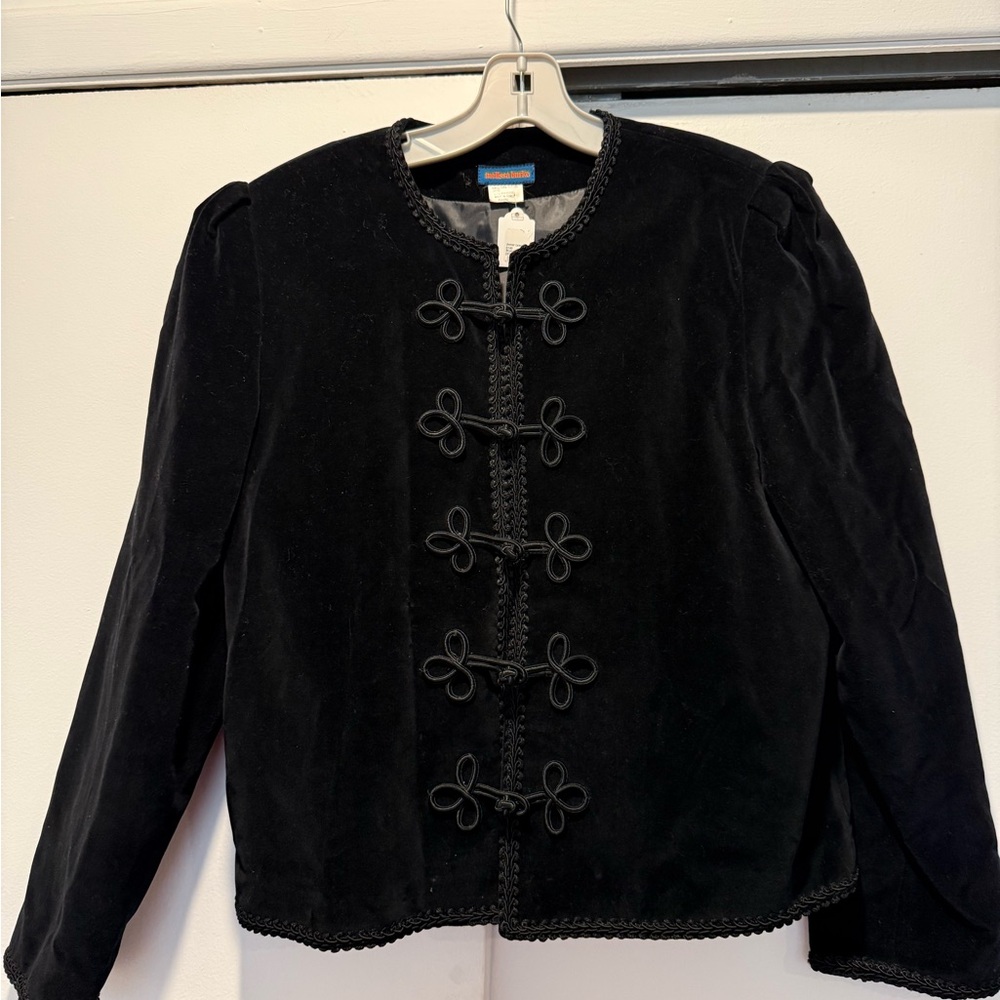 Melissa Burke Black Velvet Women's Blazer